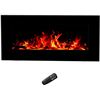 Image 1 : ELECTRIC FIREPLACE WHITE 44" X 16" X 89"