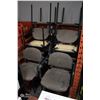 Image 1 : LOT OF 10 UPHOLSTERED WAITING ROOM CHAIRS