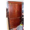 Image 1 : BROWN WARDROBE APPROX H-75" W-22.5" L-42"