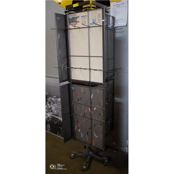 LARGE ROTATING WIRE RACK DISPLAY STAND