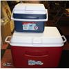 Image 1 : 2 PC RUBBERMAID COOLERS