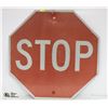 Image 1 : 24" METAL STOP ROAD SIGN