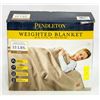 Image 1 : PENDLETON 15 LBS WEIGHTED BLANKET, 48 IN X 72 IN