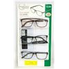 Image 1 : FOSTER GRANT READING GLASSES 3 PACK +2.00 INCLUDES 3 DIFFERENT FRAMES