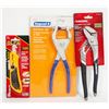 Image 1 : NEW HUSKY GROOVE JOINT PLIERS 10" W/SUSPEND-IT GRID PUNCH 1/8" & OLFA HEAVY DUTY SCORER