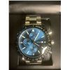 Image 2 : NEW MEN'S LATOR CALIBRE L2842 CHRONOGRAPH WATCH, STAINLESS STEEL STRAP, BLUE DIAL AND BEZEL,