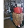 Image 2 : PALLET OF STORAGE LOCKER CONTENTS INCLUDING; CHAIRS, VACUUM, FILE CABINET & MORE