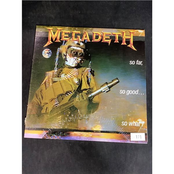 MEGADEATH SO FAR, SO GOOD...SO WHAT! VINYL RECORD