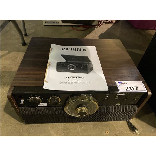 VICTROLA SIGNATURE SERIES 7 IN 1 BLUETOOTH TURNTABLE