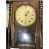 Image 2 : ANTIQUE INLAYED WOOD WALL CLOCK