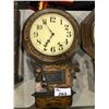 Image 1 : ANTIQUE INLAYED WOOD WALL CLOCK
