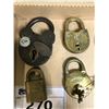 Image 2 : ASSORTED VINTAGE AND ANTIQUE LOCKS BRAND INCLUDE; YALE, MILLER, TITAN AND MORE