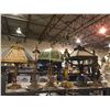 Image 2 : 4 SHELVES OF ASSORTED VINTAGE LAMPS, LAMP SHADES AND LAMP PARTS