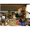 Image 2 : ASSORTED COLLECTABLES INCLUDING; STEINS, SWISS ARMY KNIFE, CLOCKS, VINTAGE RADIO, BRASS