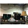Image 1 : 2 VINTAGE LAMPS AND 2 VINTAGE LIGHT FIXTURES