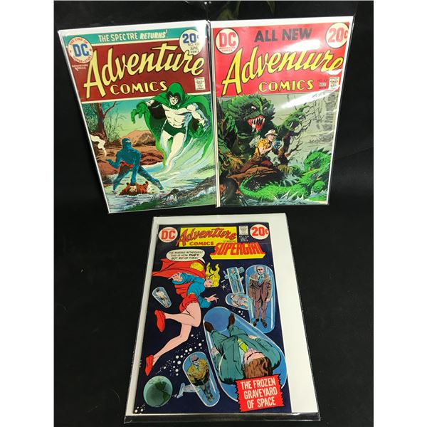 3 ASSORTED DC ADVENTURE COMIC BOOKS 20 CENT ALL IN GREAT CONDITION