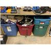 Image 8 : ASSORTED STORAGE LOCKER GOODS: SHOES, BINS, CAR LIQUIDS, AND MORE
