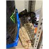 Image 8 : ASSORTED STORAGE LOCKER GOODS: PUTTER, PINE CONES, UMBRELLAS, BASEBALL MITTS, AND MORE