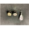 Image 2 : ASSORTED STONE RINGS & PENDANT