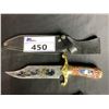 Image 2 : THE ZACHARY CROCKETT COLLECTION WILDLIFE THEMED STAINLESS STEEL KNIFE (WITH COA #05170018) &