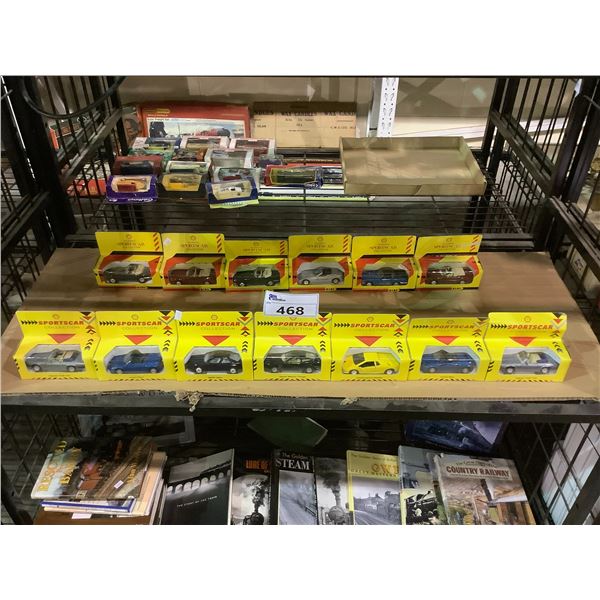 *MOSTLY NEW* ASSORTED SHELL SPORTSCAR COLLECTION MODELS INCLUDING; MERCEDES BENZ 500 SL,