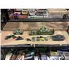 Image 1 : DINKY TOYS DIE CAST LEOPARD TANK & OTHER ASSORTED ARMY MODELS INCLUDING; USAF STEALTH BOMBER,