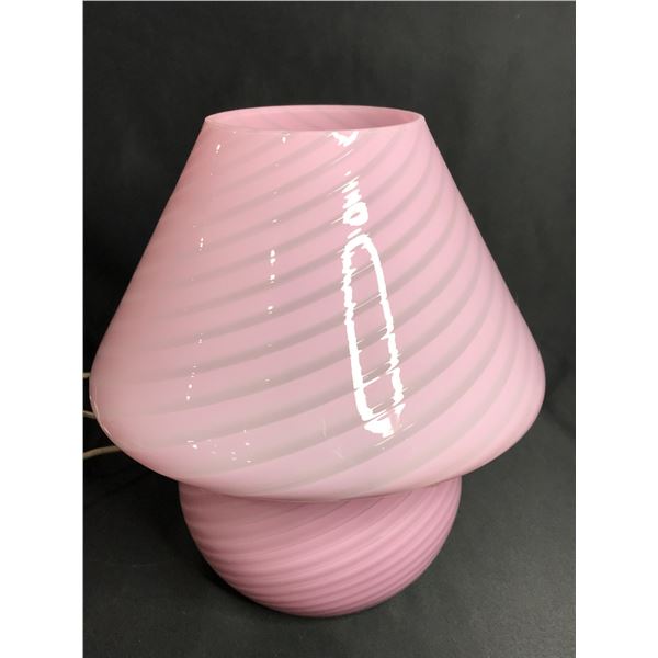 FETRY MURANO PINK GLASS LAMP