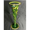Image 2 : HAND BLOWN GOLD PAINTED GLASS VASE