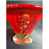 Image 2 : HAND BLOWN AND PAINTED ART GLASS BOWL