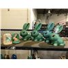 Image 1 : ASSORTED SYLVAC POTTERY BUNNY FIGURES