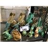Image 1 : ASSORTED SYLVAC POTTERY BUNNY FIGURES