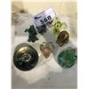 Image 2 : ASSORTED COLLECTABLES; GLASS ANIMAL FIGURINES AND PAPER WEIGHT
