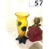 Image 2 : ASSORTED COLLECTABLES; 2 OIL LAMPS AND GLASS VASE