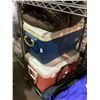 Image 2 : ASSORTED CAMPING SUPPLIES; COOLER, BACKPACK, ROLLING MATS AND MORE