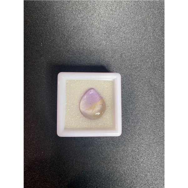 AMETRINE (AMETHYST AND CITRINE) 7.41CT, 15.31 X 12.82 X 4.74MM, PEAR CABOCHON, VS, BRAZIL,