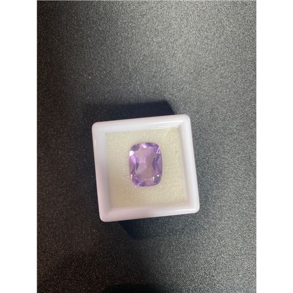 AMETHYST 5.57CT, 13.44 X 10.12 X 6.24MM, CUSHION CUT, EYE CLEAN, BRAZIL, UNTREATED