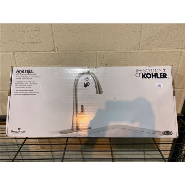 LOHLER ANESSIA WITH RESPONSE TECHNOLOGY TOUCHLESS PULL DOWN KITCHEN FAUCET WITH VIBRANT STAINLESS