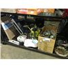 Image 1 : ASSORTED ITEMS INCLUDING; SNOW BOOTS, ASSORTED GLASSWARE, PET BOWL, TRIPODS & MORE