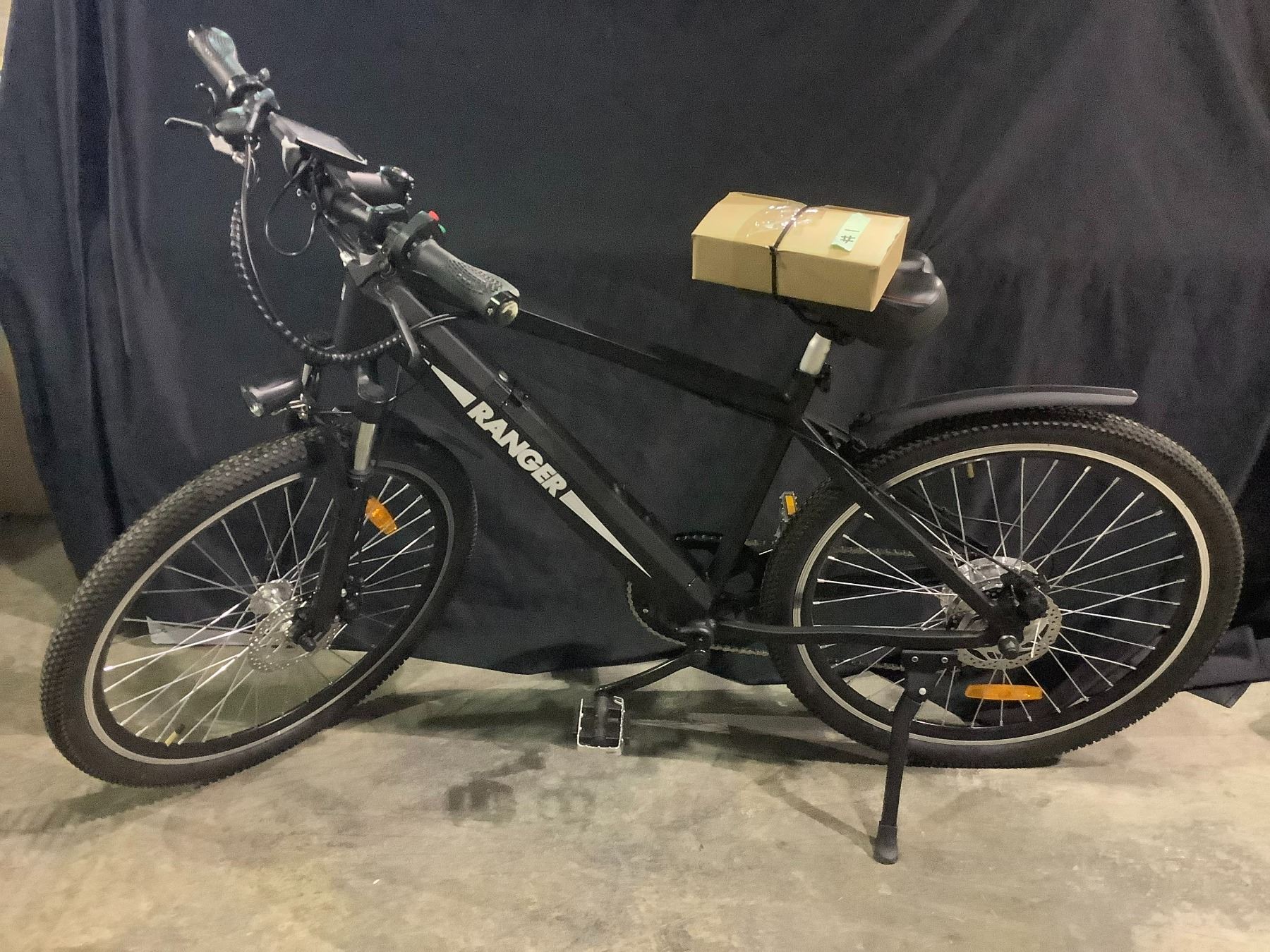 NEW NAKTO RANGER E-BIKE MOUNTAIN BIKE ALUMINUM FRAME, FRONT SHOCK, SHIMANO 6 SPEED DISC BRAKES, 350