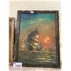 Image 1 : FRAMED ORIGINAL OIL ON CANVAS BY TK WONG