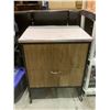 Image 1 : FAUX MARBLE TOP CABINET