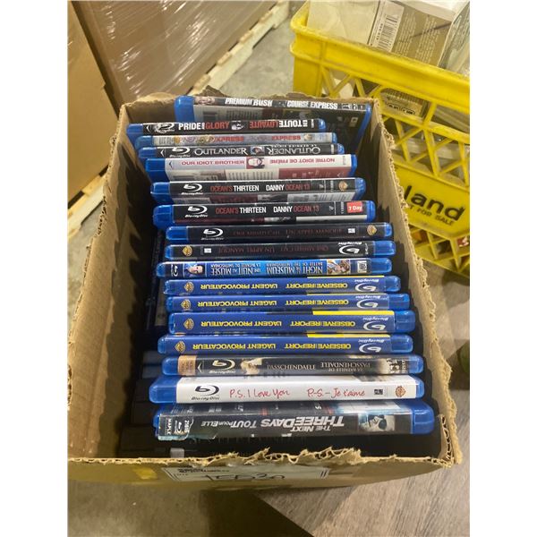 ASSORTED BLU-RAYS AND DVDS