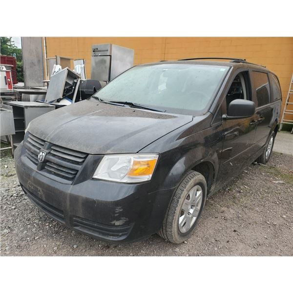 2010 DODGE CARAVAN, BLACK, 4DRSW, GAS, AUTOMATIC, VIN 2D4RN4DE9AR382951, 219,920KMS,