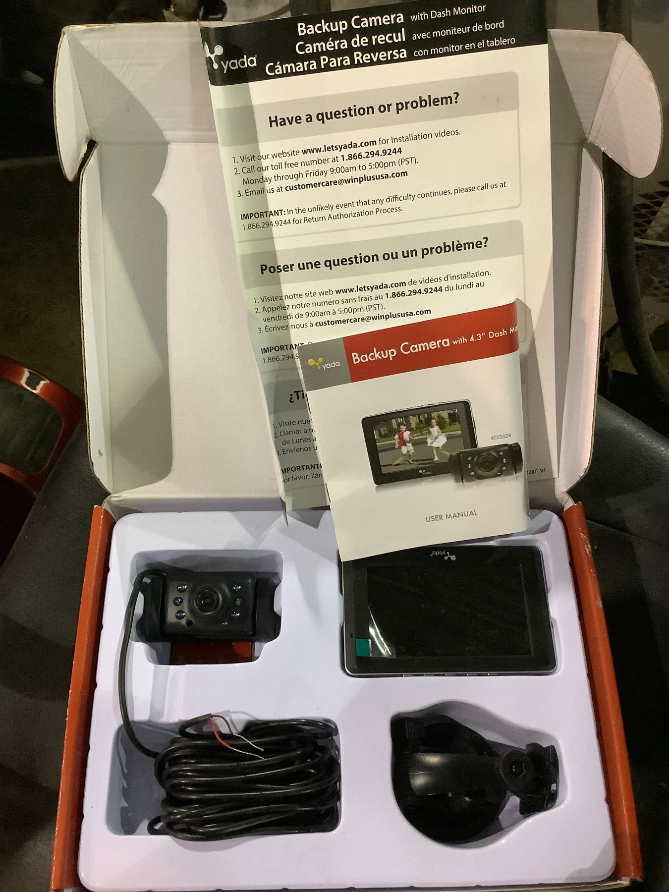 Yada Backup Camera YADA BACKUP CAMERA WITH 4.3