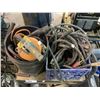 Image 2 : 2 TIER 2 DRAWER ROLLING CART WITH CONTENTS INCLUDING; FIRE EXTINGUISHER, CLAMPS, WELDING HOSE & MORE