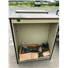 Image 2 : 2 SHELVING UNITS 36X14X46-1/2" (NO SHELVES) WITH CONTENTS INCLUDING; WATER VALVES, HOSE CLAMPS,