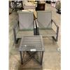 Image 1 : 3 PIECE OUTDOOR PATIO SET WITH 2 ROCKING CHAIRS & TABLE