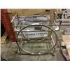 Image 2 : 2 TIER GLASS & METAL ROLLING REFRESHMENT CART