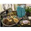 Image 2 : ASSORTED HOME DECOR INCLUDING; POTPOURRI DISH, VASES, SOAP BOTTLE & MORE