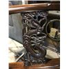 Image 2 : CHINESE ROSEWOOD CORNER CHAIR WITH DRAGON MOTIF